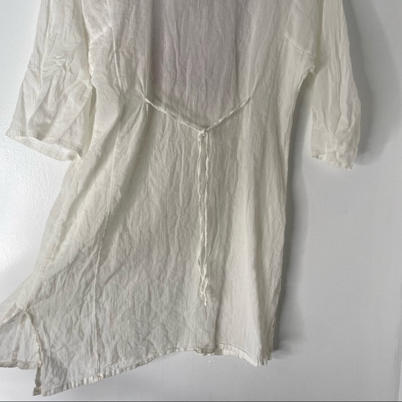 Delfina Made In Italy Cotton Paisley Tunic - Picture 8 of 8